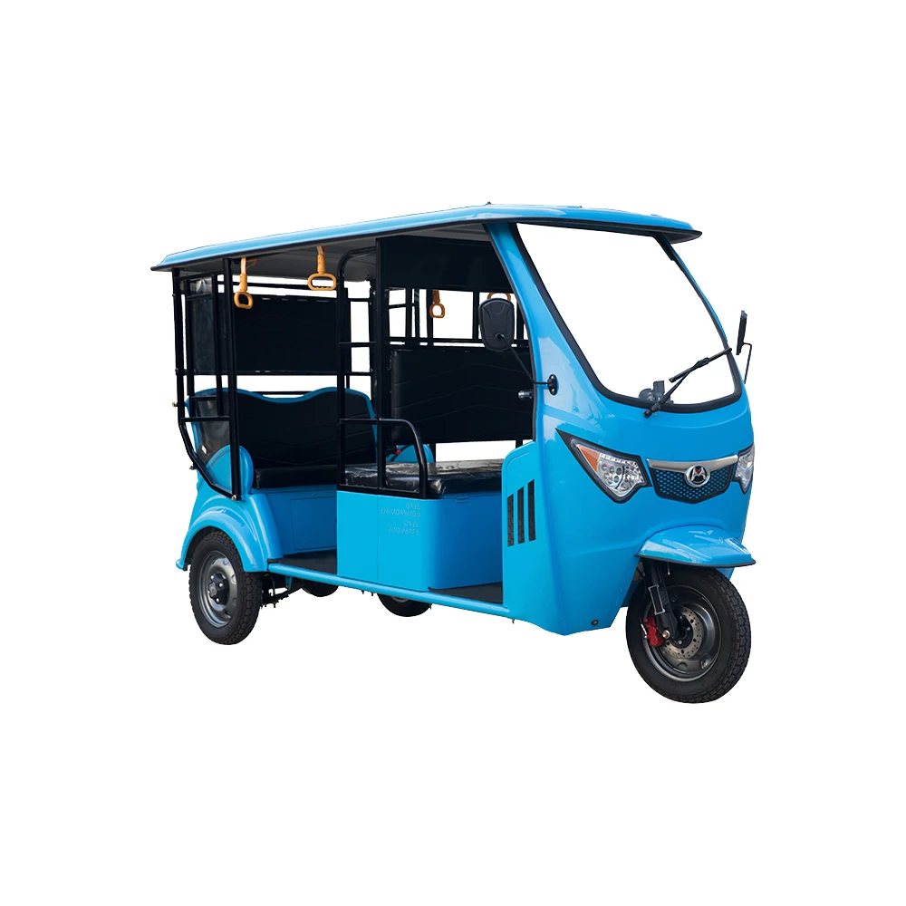 Cheap taxi three wheel India 6 8 passenger electric auto rickshaw vehicle for passenger china