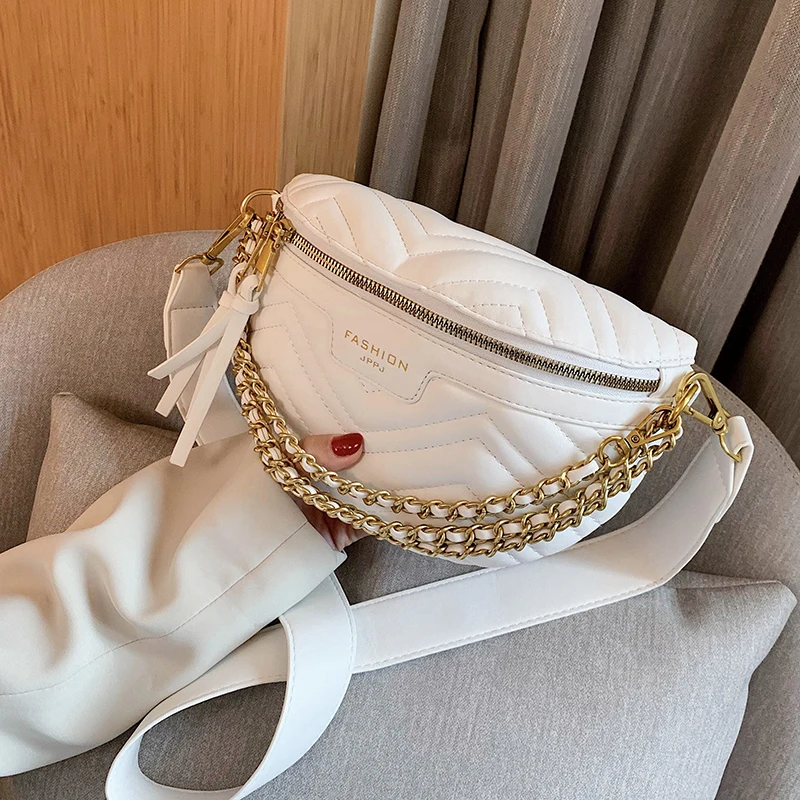 2022 woven leather waist bags for women designer hand bags luxury crossbody fanny pack female chest bag