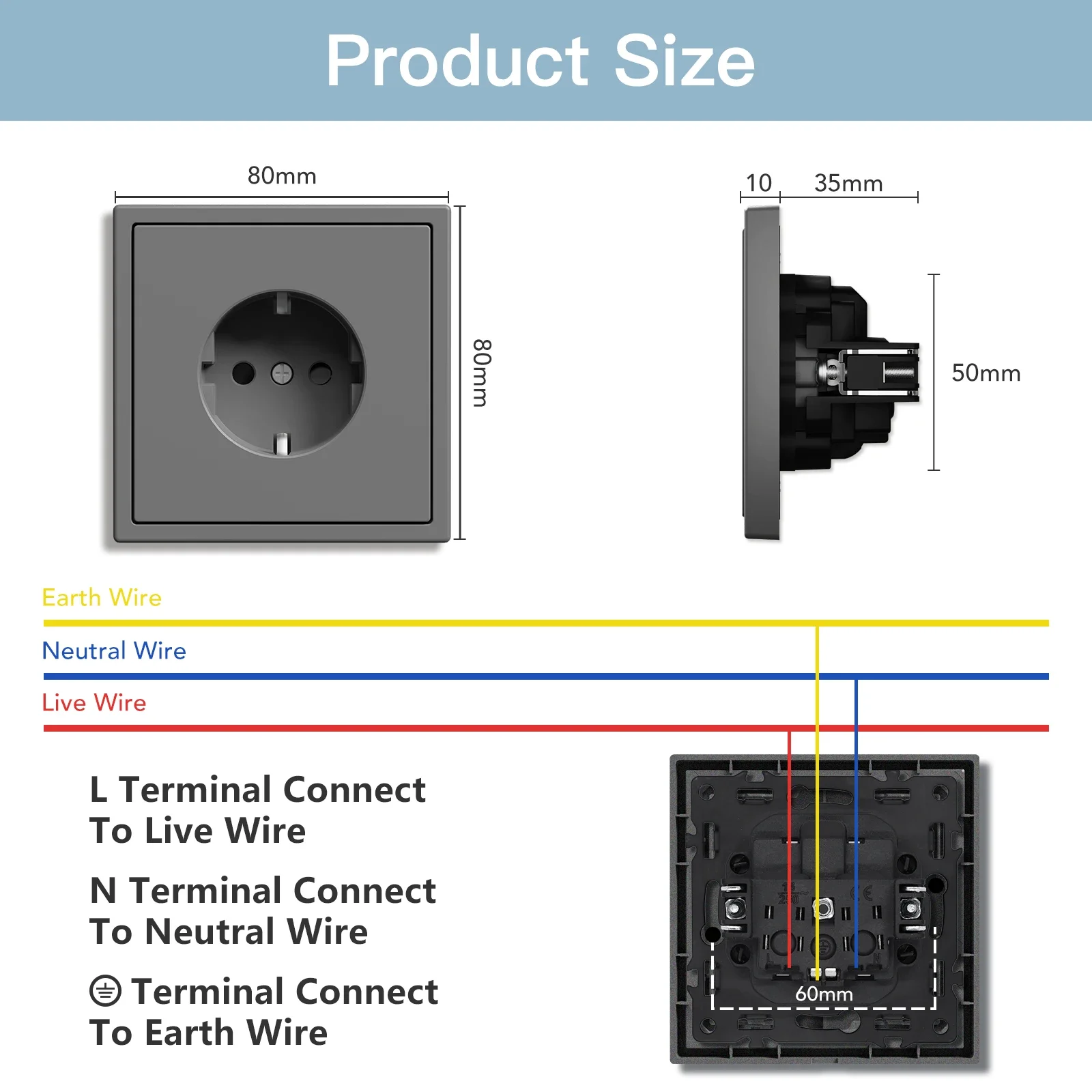 MVAVA PC Matte Texture Skin Feeling Panel TV Telephone Computer Satellite Outlet Wall Power Electric Plug RJ45 Internet Socket