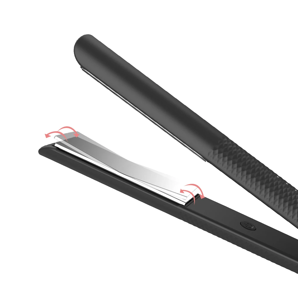 Custom Ceramic Titanium Hair Flat Iron With LOGO Professional Stylist Hot Tool