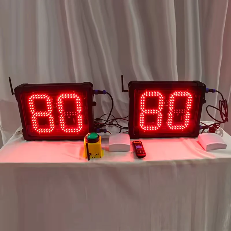 8-inch hot Clock Basketball Timer,12/24/25/30/35/40/60 Seconds Countdown  Pair Shot Clock