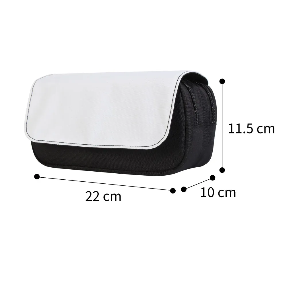 Low Price Reasonable Price Printable Canvas Cosmetic Bag Pouch Pencil case Blank Sublimation for School Office
