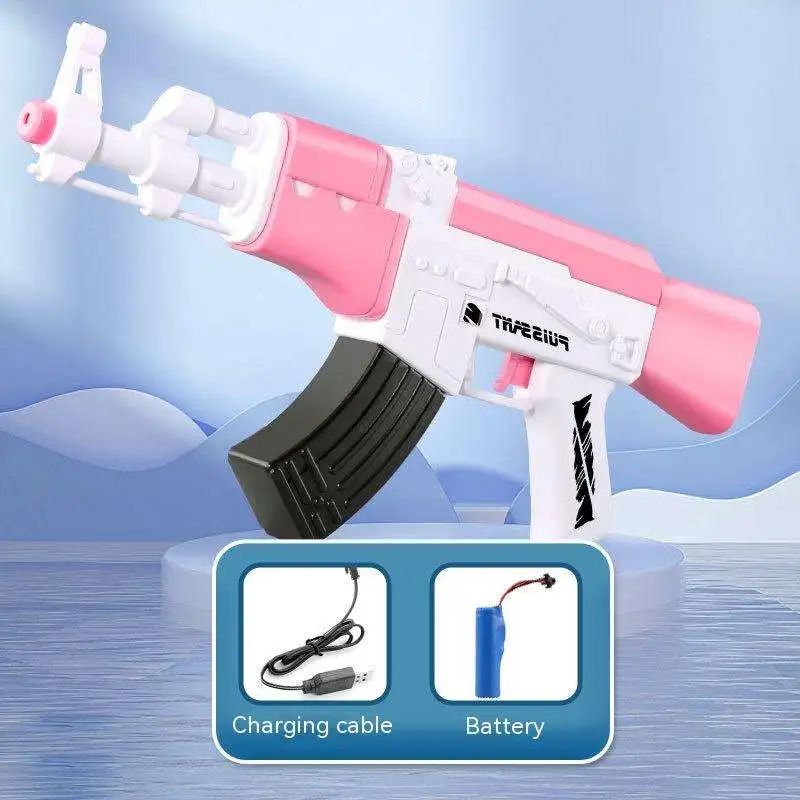 AK Fully Automatic Water Gun Kids Outdoor Toy New Electric Splash Water Gun Toy Summer Swimming Pool Toy
