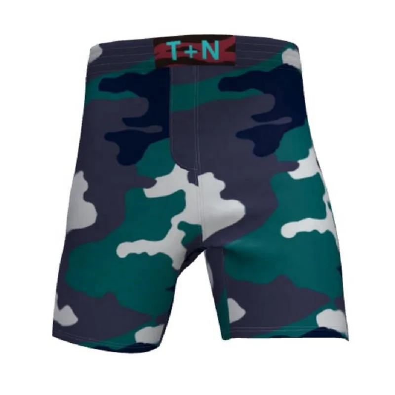 Tonton Sportswear Polyester  Mixed Martial Arts  Custom Sublimation Camo MMA Shorts MMA WEAR Fight short