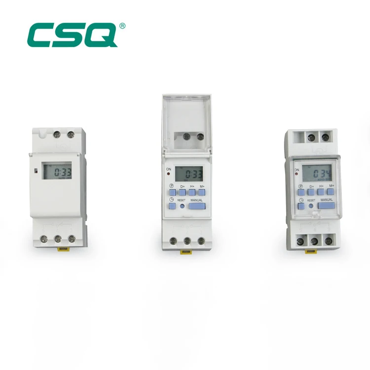 
Programmable AC 24V led digital relay timer / time switch with memory Din Rail manufacturer 