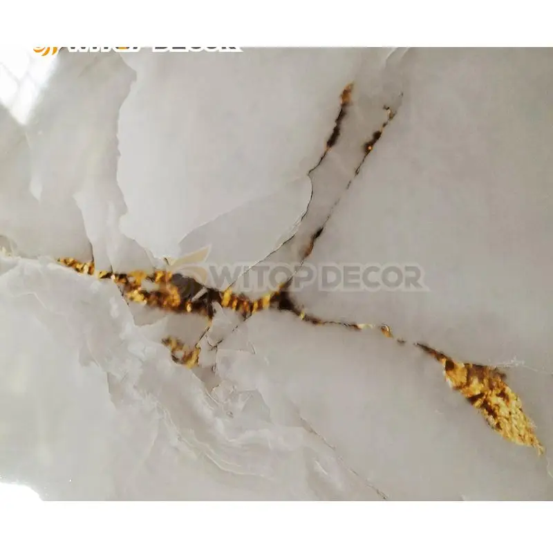 High glossy pvc glossy  marble wall sheet interior decoration