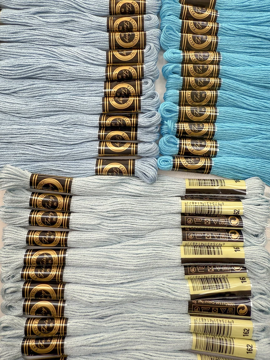 Good Quality Hand Embroidery Kit Embroidery Threads Thread Cross Stitch Cotton 50 Colors and 100 Colors