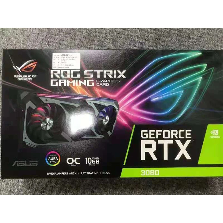 Hot selling MSI GeForce RTX 3080 Gaming TRIO RTX 3070 Asus Gigabyte colourful zotac Gainward 3060 GPU card