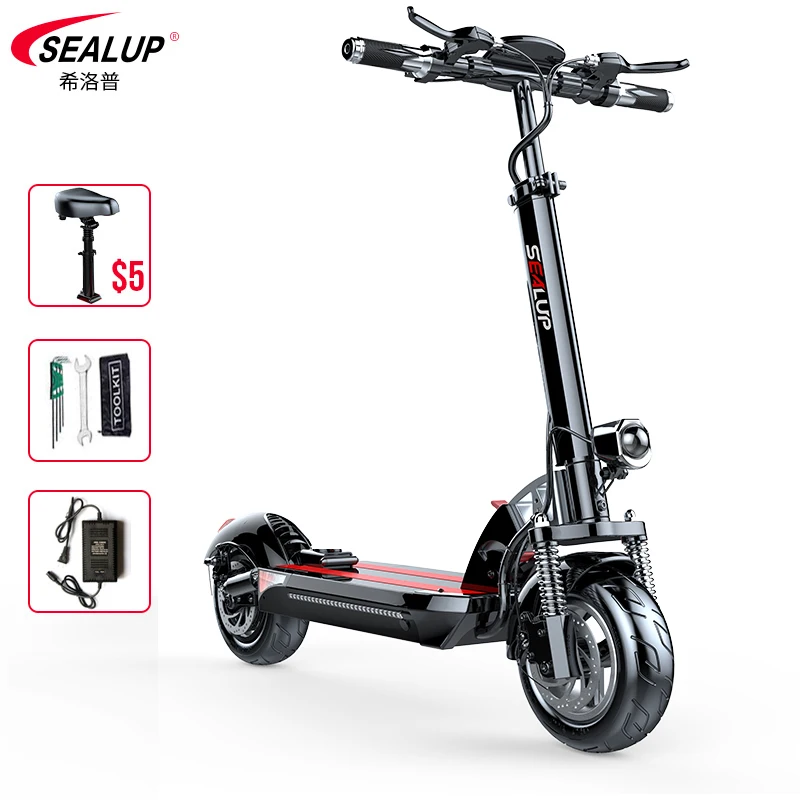 SEALUP электрический скутер 500W задний мотор 48В Q8-4 SMART Электрический Скутер Складной самокат ELECTRICO электрический мопед