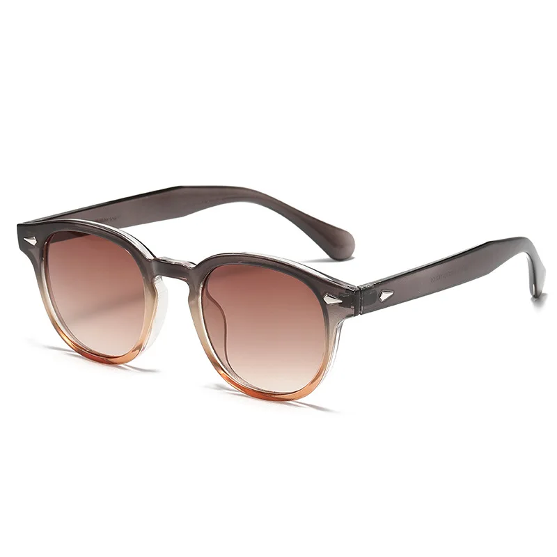 Retro  European and American round sunglasses padded myopia glasses INS Korean anti-blue light glasses