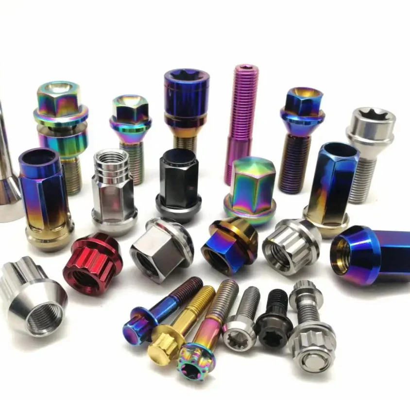 Титановые колесные болты и гайки для гонок