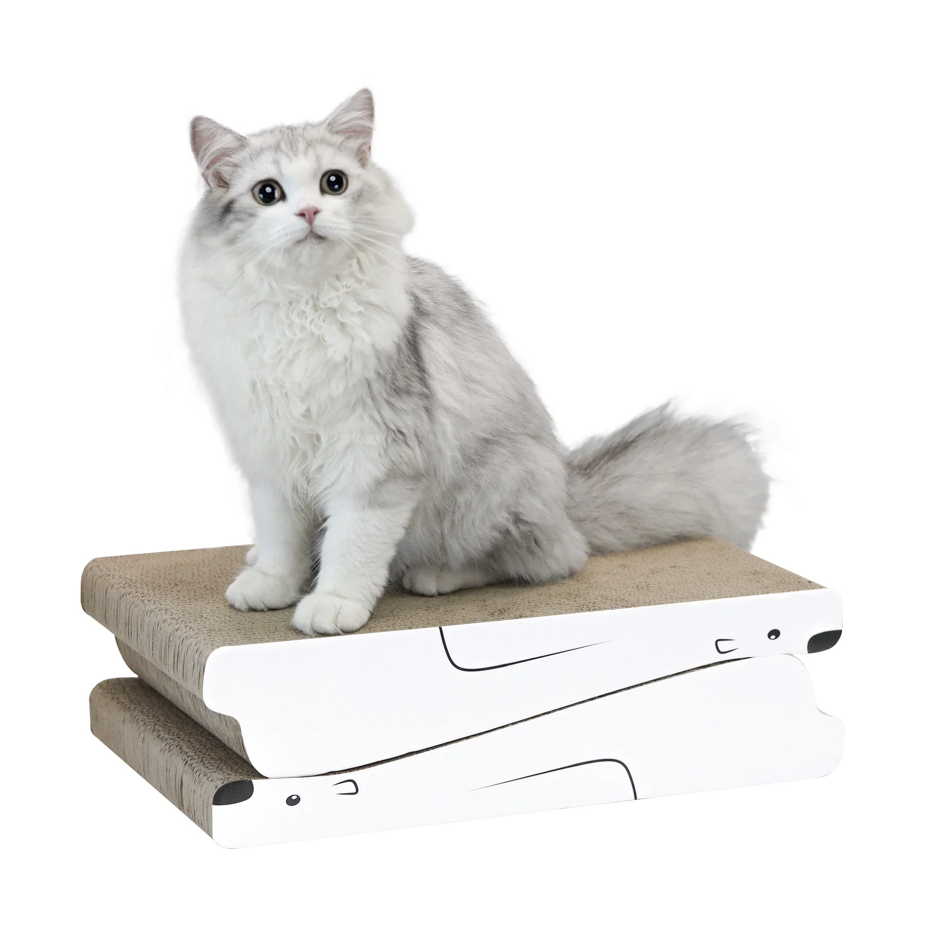 Manufacturer cat pet play house with scratches cat toy happy turntable scratching paper Sofa Corrugated Cardboard Cat Scratcher
