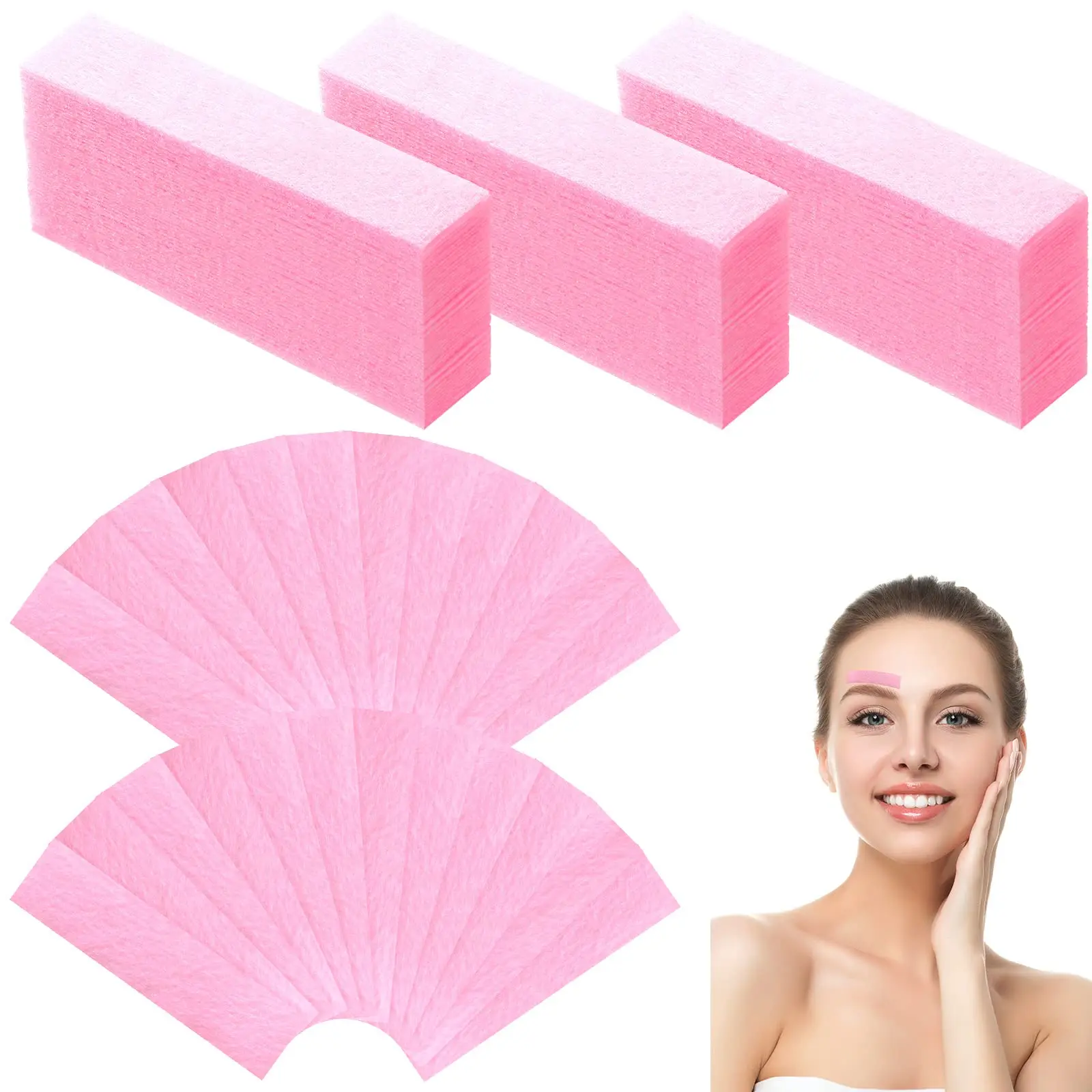 Hot Sell Hair Removal Cloth Depilatory Wax Paper Waxing Strips For Hair Removal Depilatory Non Woven Epilator Wax Strips