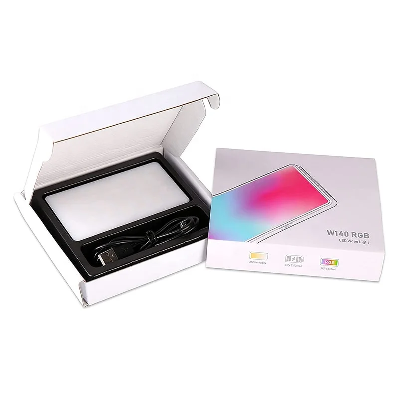 W140RGB карманный размер Type-C перезаряжаемое освещение для камеры мини RGB видео камера