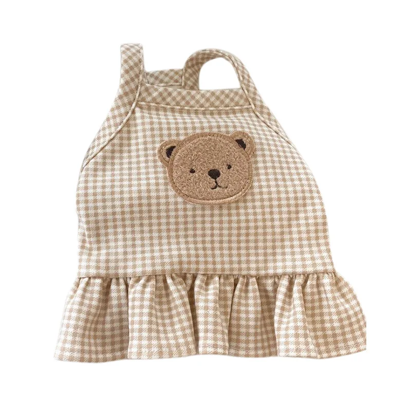 2023 Hot Sale Puppy Clothes for Pets Small Bear Vest Skirt Summer Dog Cloth Pet Dress