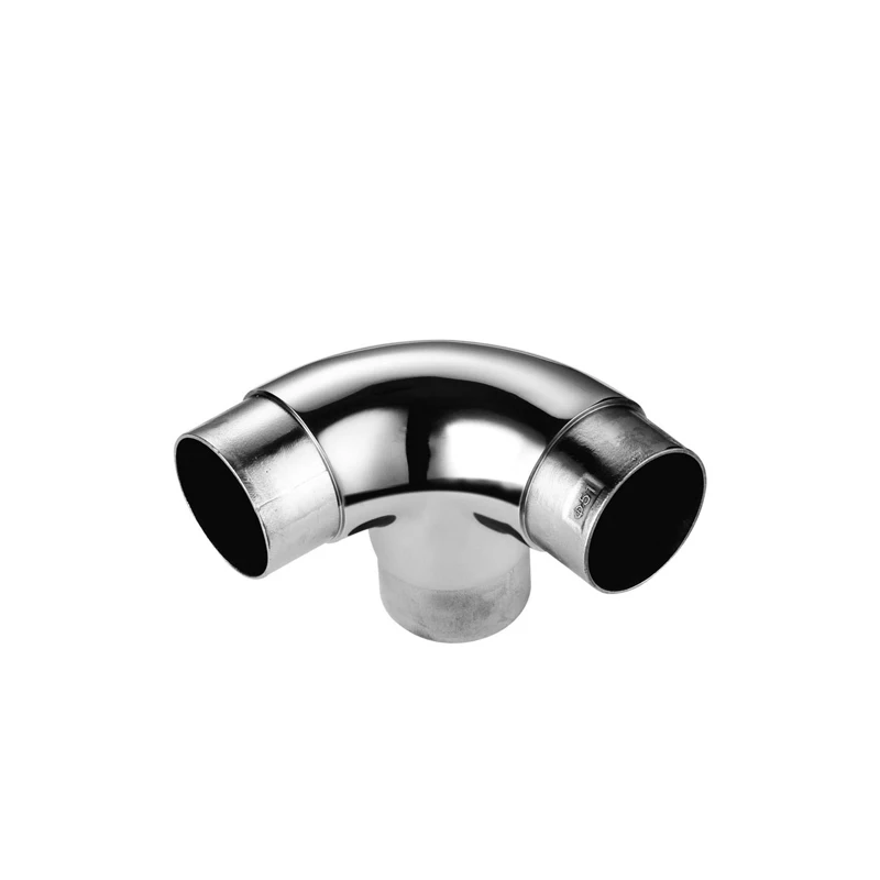 Balustrade system pipe fittings stainless steel handrail 3 way bend elbow corner connector fitting fits