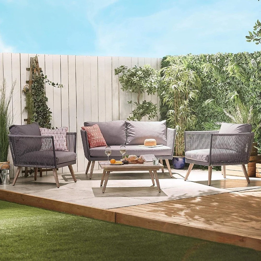 High Quality Newest Rattan Outdoor Furniture Garden Sofa Sets
