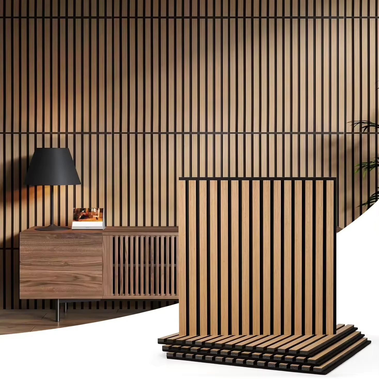 Modern Luxury Interior Item Decorative Real Wood Panel Facade Panels Cladding