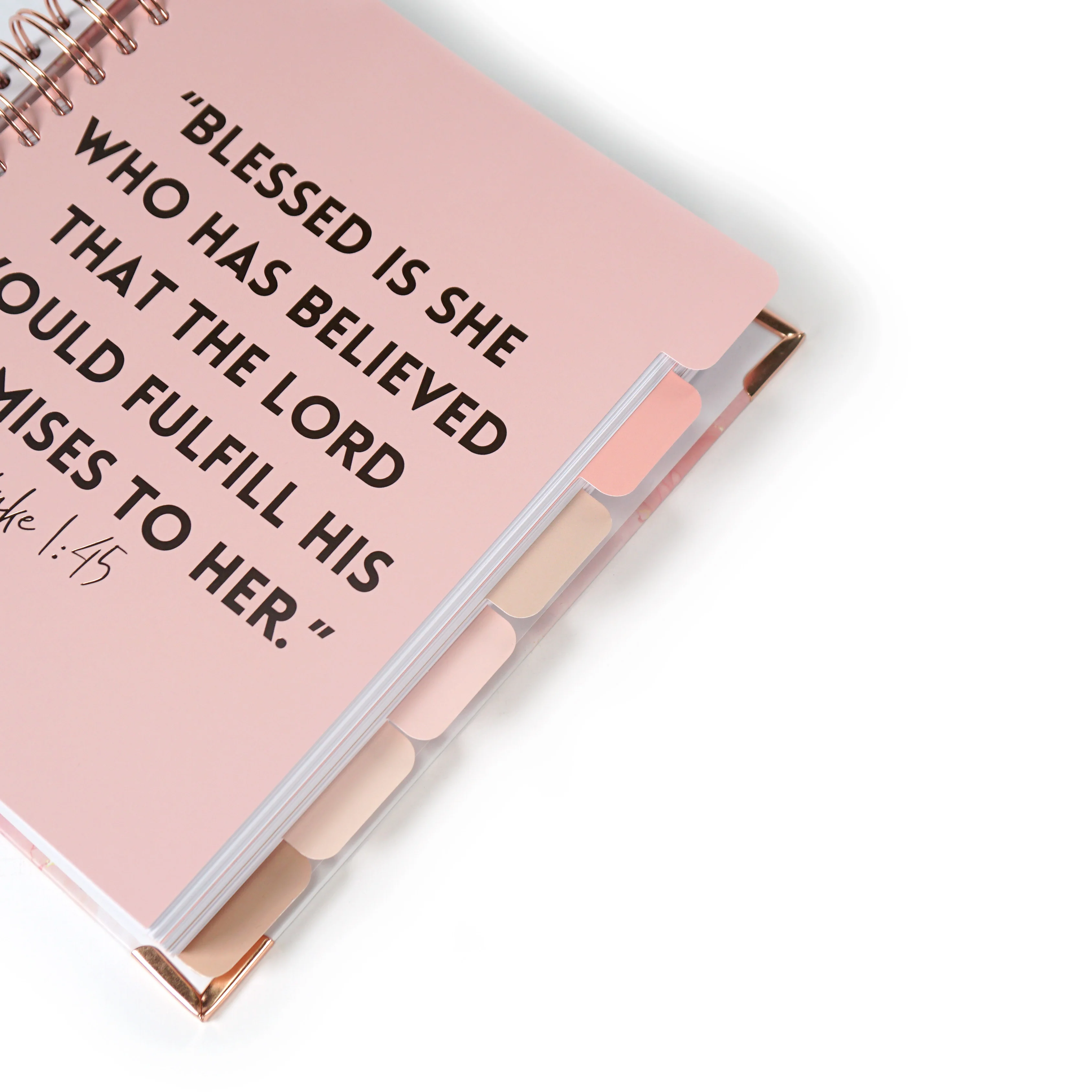 2024 Custom Printing Prayer Journal Hardcover Spiral Affirmation Bible Goals Notebook Gratitude Self Care Manifestation Planner