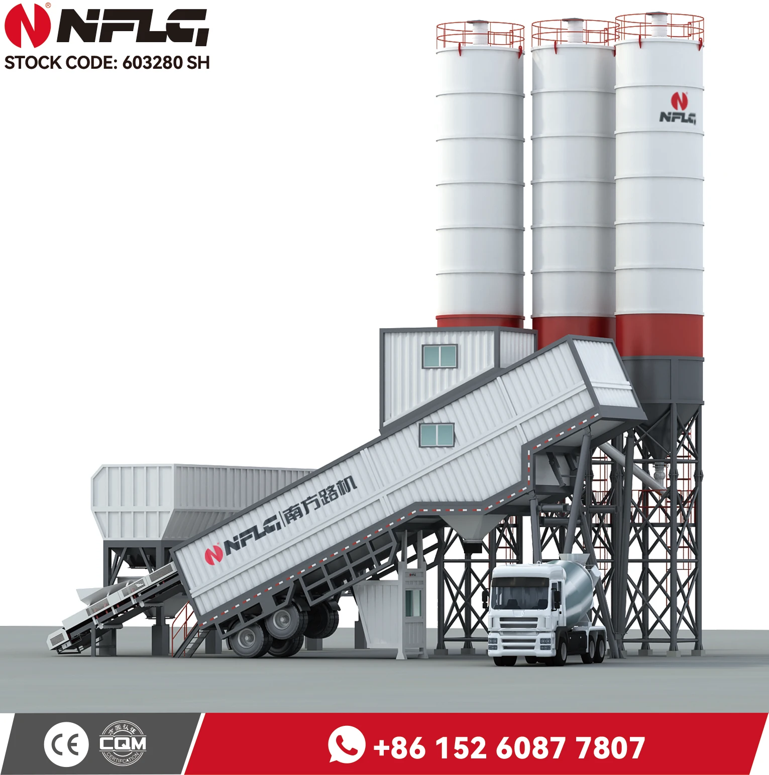 New designed factory price HZS180 mobile concrete batching plant with 29 years experience