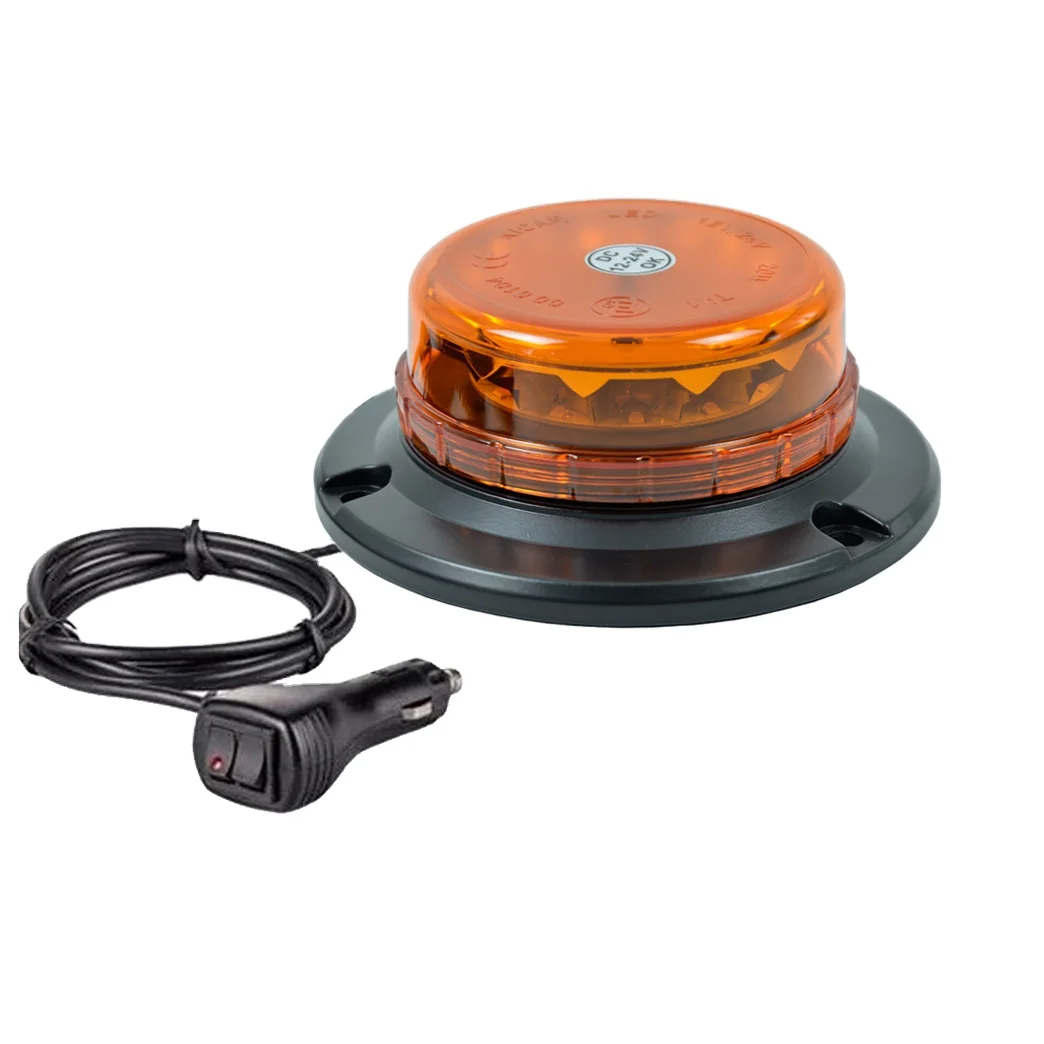 3W good quality standard DIN A pole mounting magnet warning flashing strobe LED short lens beacon HTL881