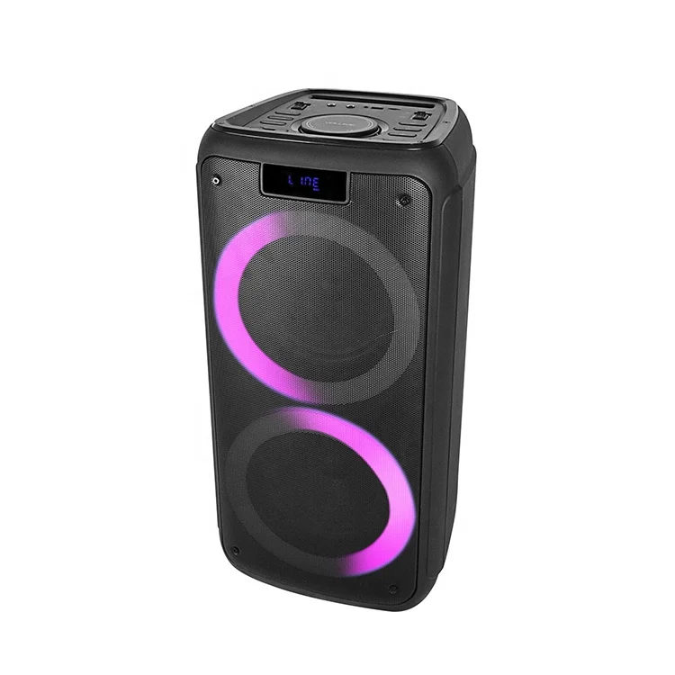Temeisheng TMS-825 25W RMS Professional Audio Speaker with Disco Lights EQ Election Active Sound for Home Outdoor Party