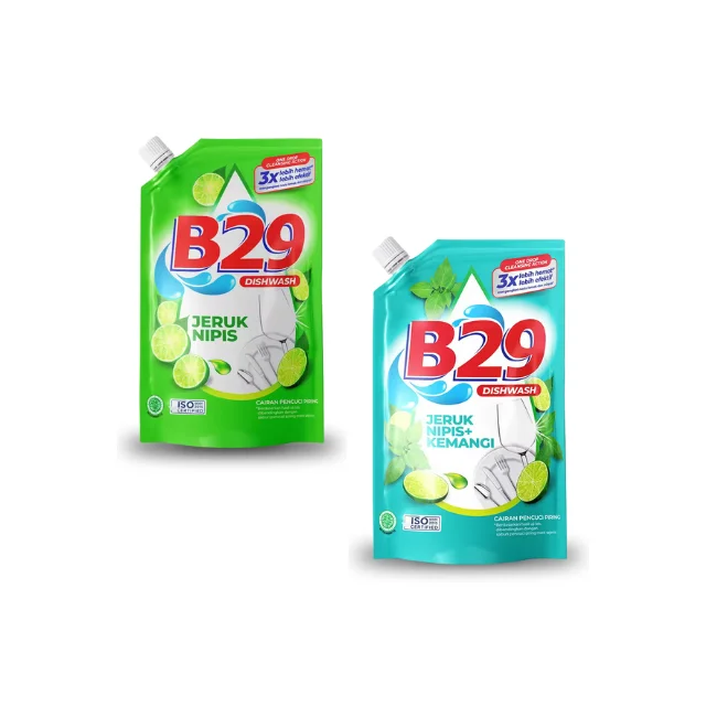 Best Quality B29 Dishwash Liquid is available in two variants, namely Lime and Basil+Lime