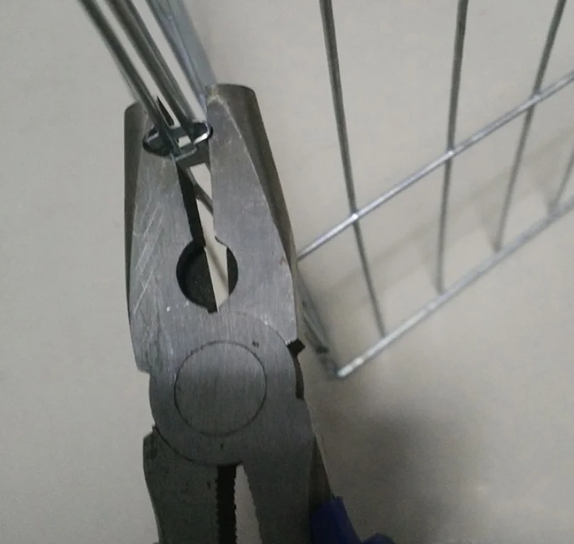 Wire Quail Cage Clips Pet Cage Fixed Metal Clips Pet Cage Building Clips Pliers Crimper Tool for Chicken Pigeon