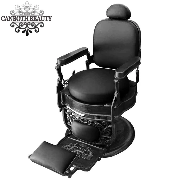 Black and Gold Color Vintage Man Barber Chair for Shop