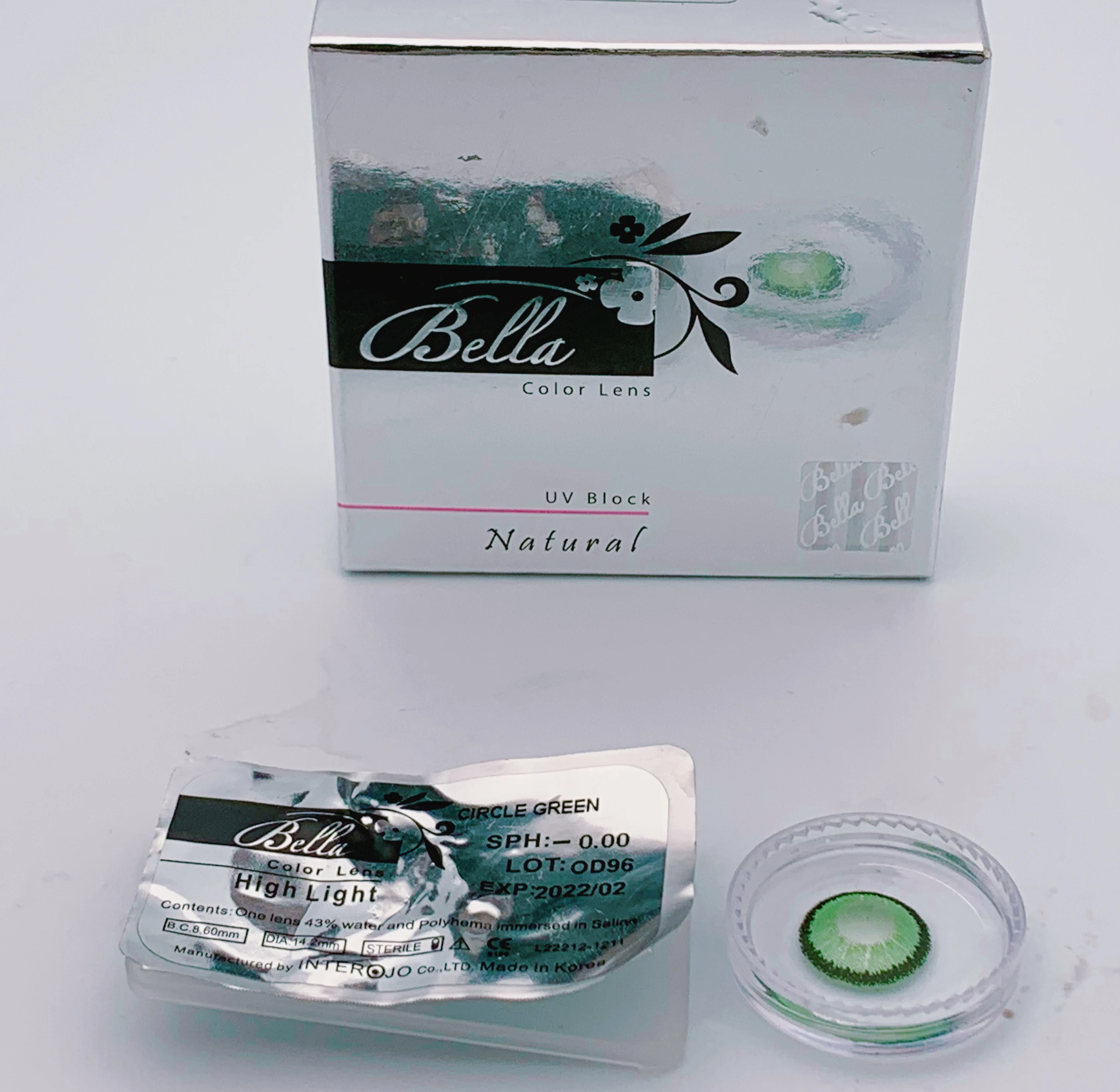 Highlight Circle Green Wholesale Bella Dahab Lenseme Soft Contact Lenses Dia 14.5/14.2 mm