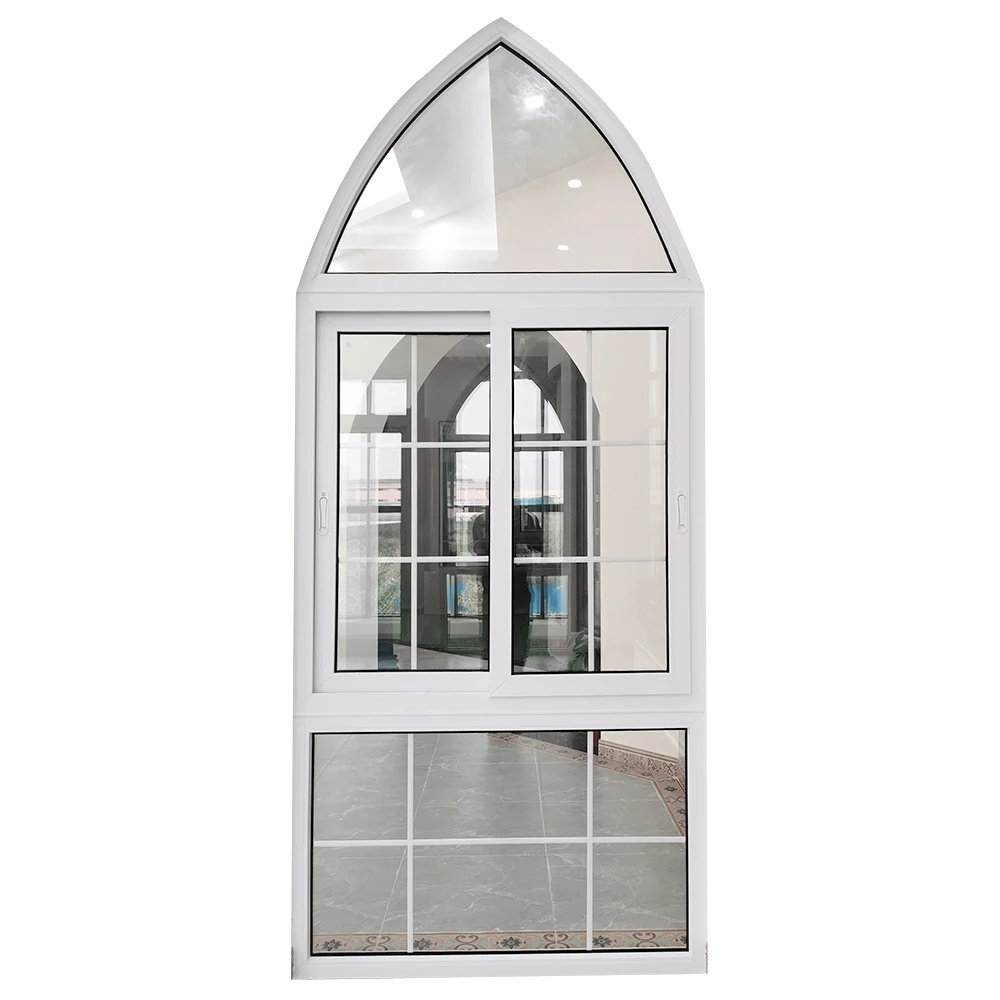  WANJIA upvc ПВХ пластиковые двойные остекленные раздвижные окна