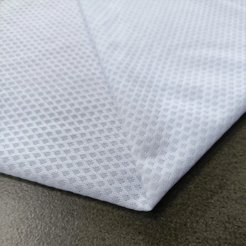 Hot Selling Breathable Stretch Mesh Knitting Custom Printing Fabric For Gym T-shirt