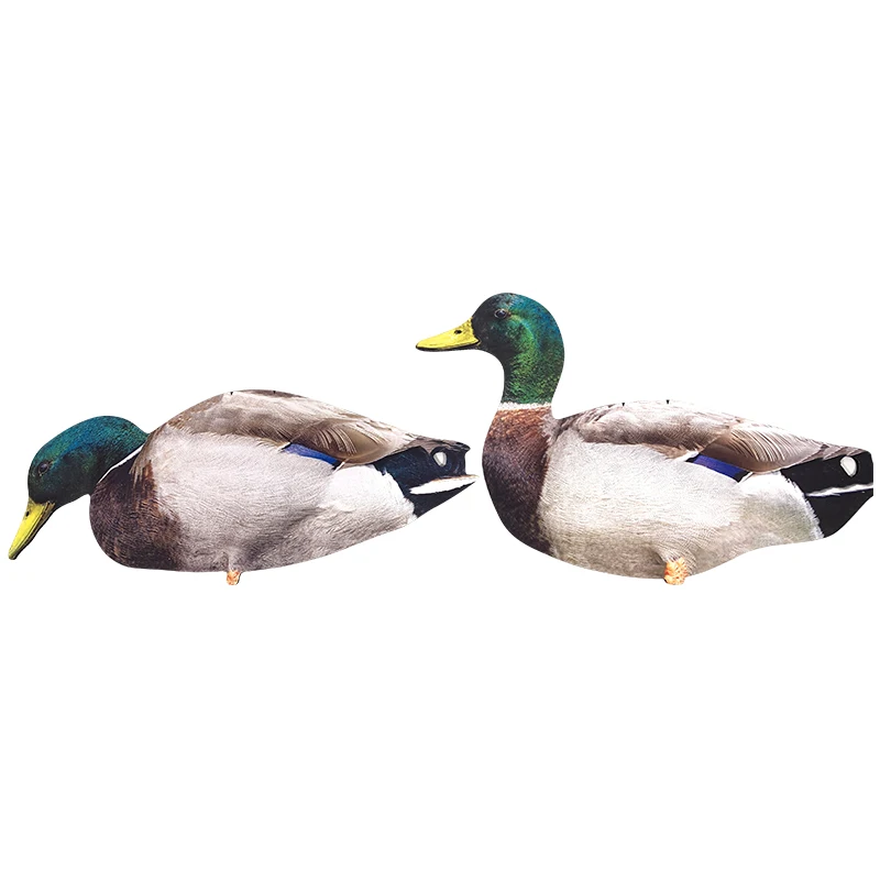 UV Printing PP Save space Anti-reflective Simulation hunting flocked duck silhouette decoy