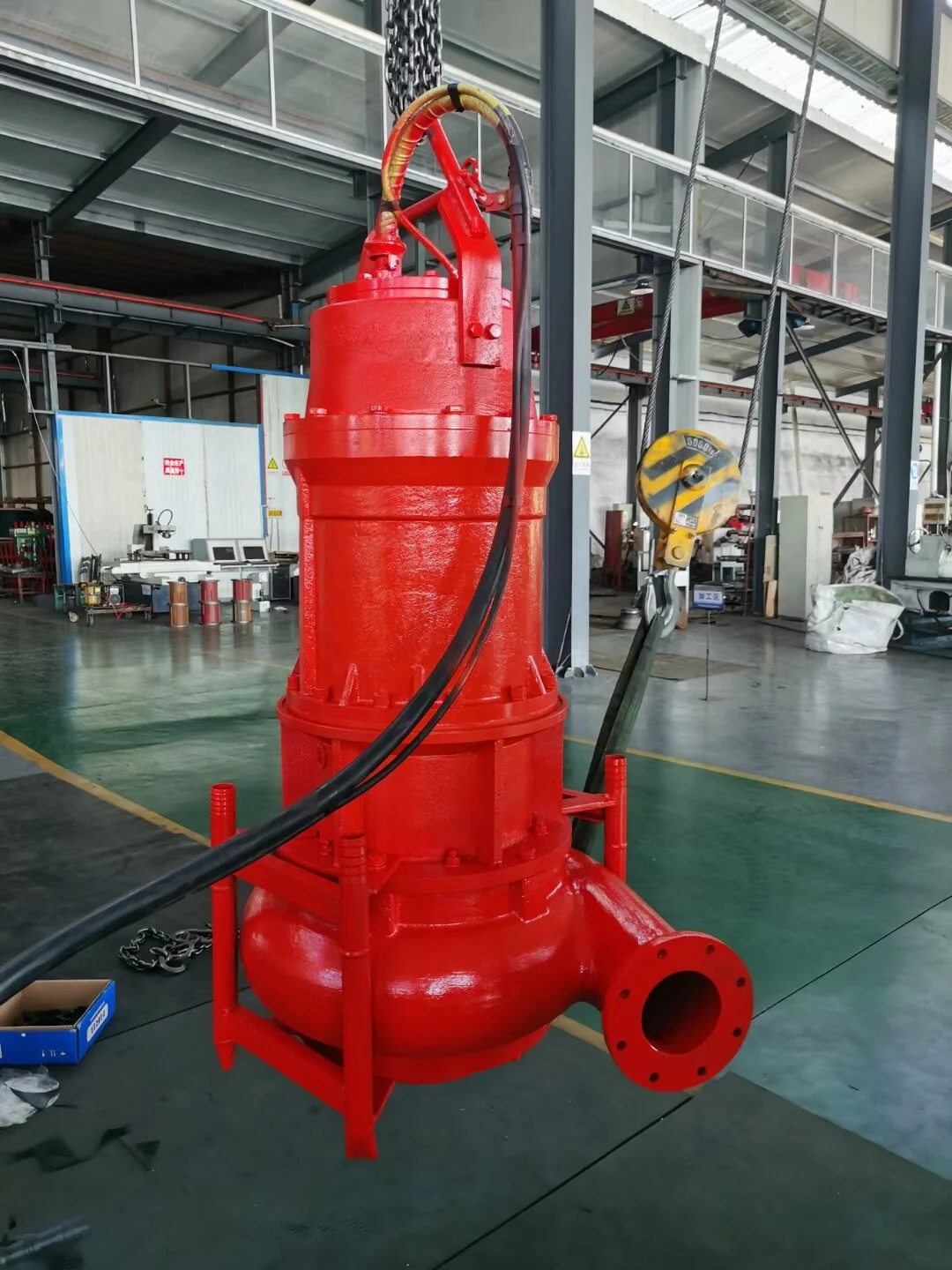 High Power Submersible Slurry Pump 110kw with Agitator for Wastewater Treatment and River Dredging