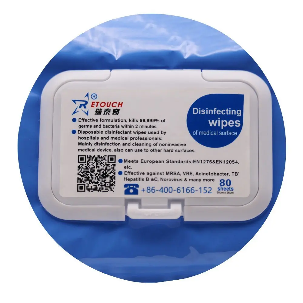 Quaternary Ammonium Wipes For Surface Disinfecting And Cleaning