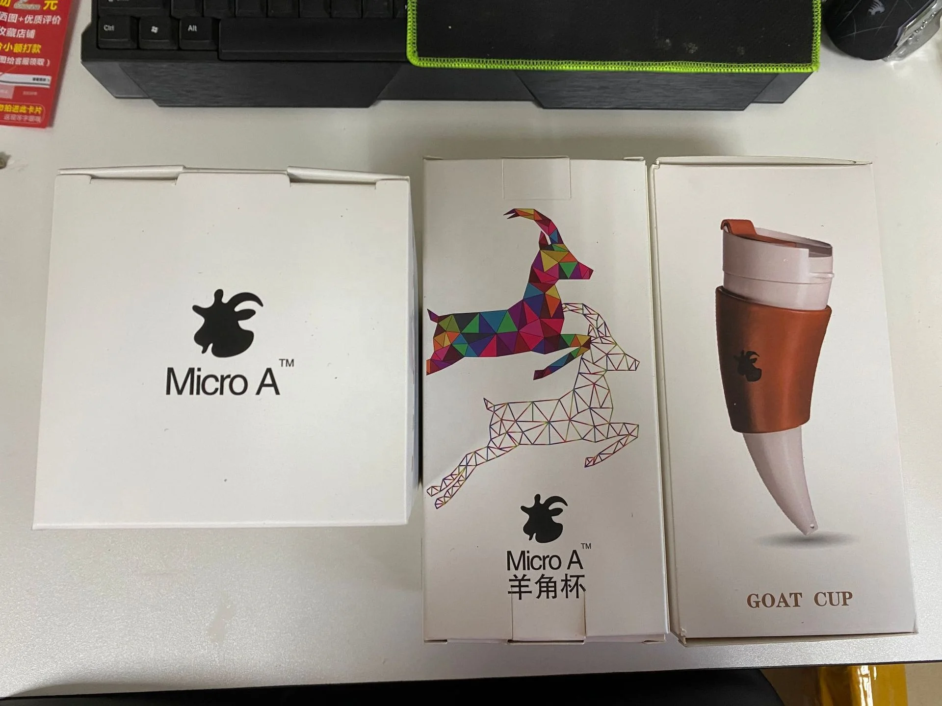 Hot Sell Therms Stainless Steel Liner Convenient Vacuum Cup Goat Horn Coffee Cup with Lid and Strap