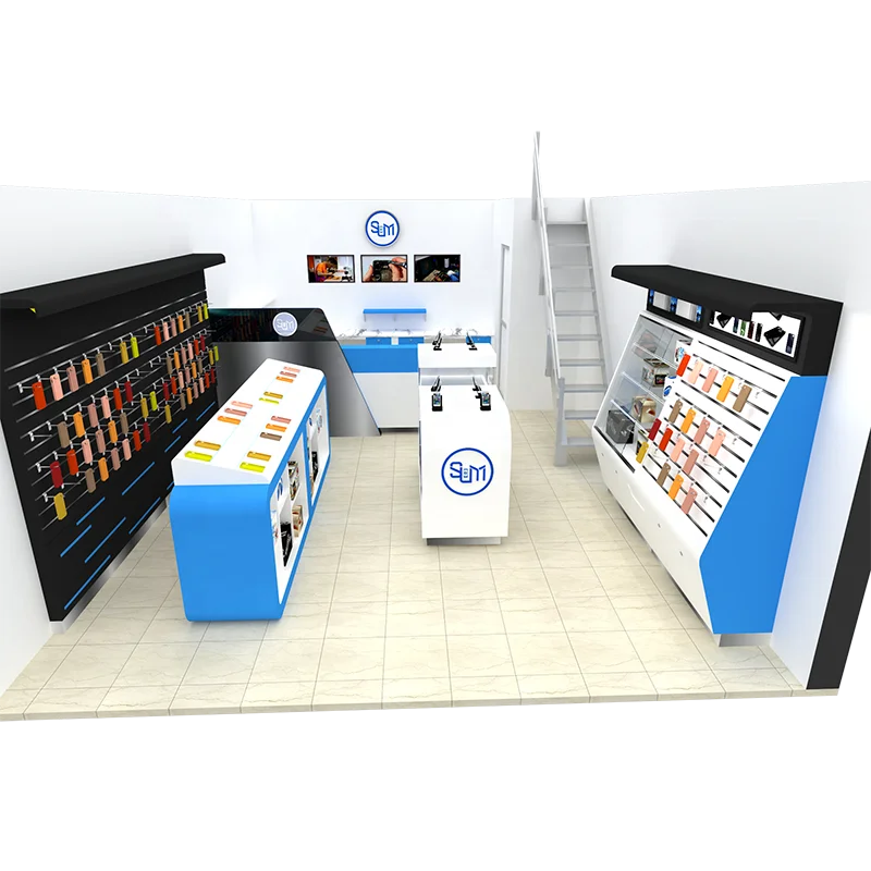 Modern Retail Cell Phone Repair Shop Decoration / Shop Interior Design for Mobile Phone Accessories