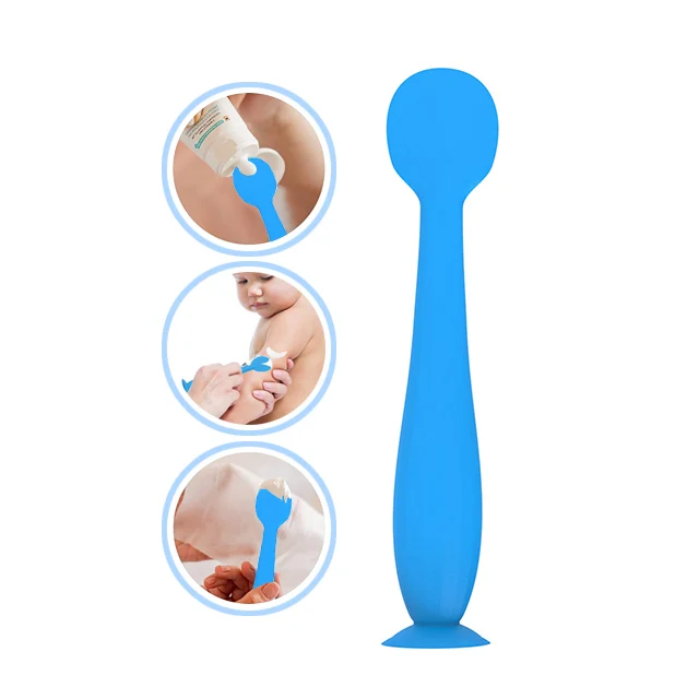 2024 Mini size silicone brush baby bum diaper cream applicator OINTMENT applicator Spatula