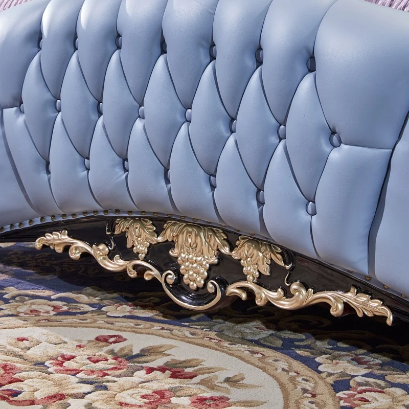 Modern style royal furniture Retro red luxury bedroom sets