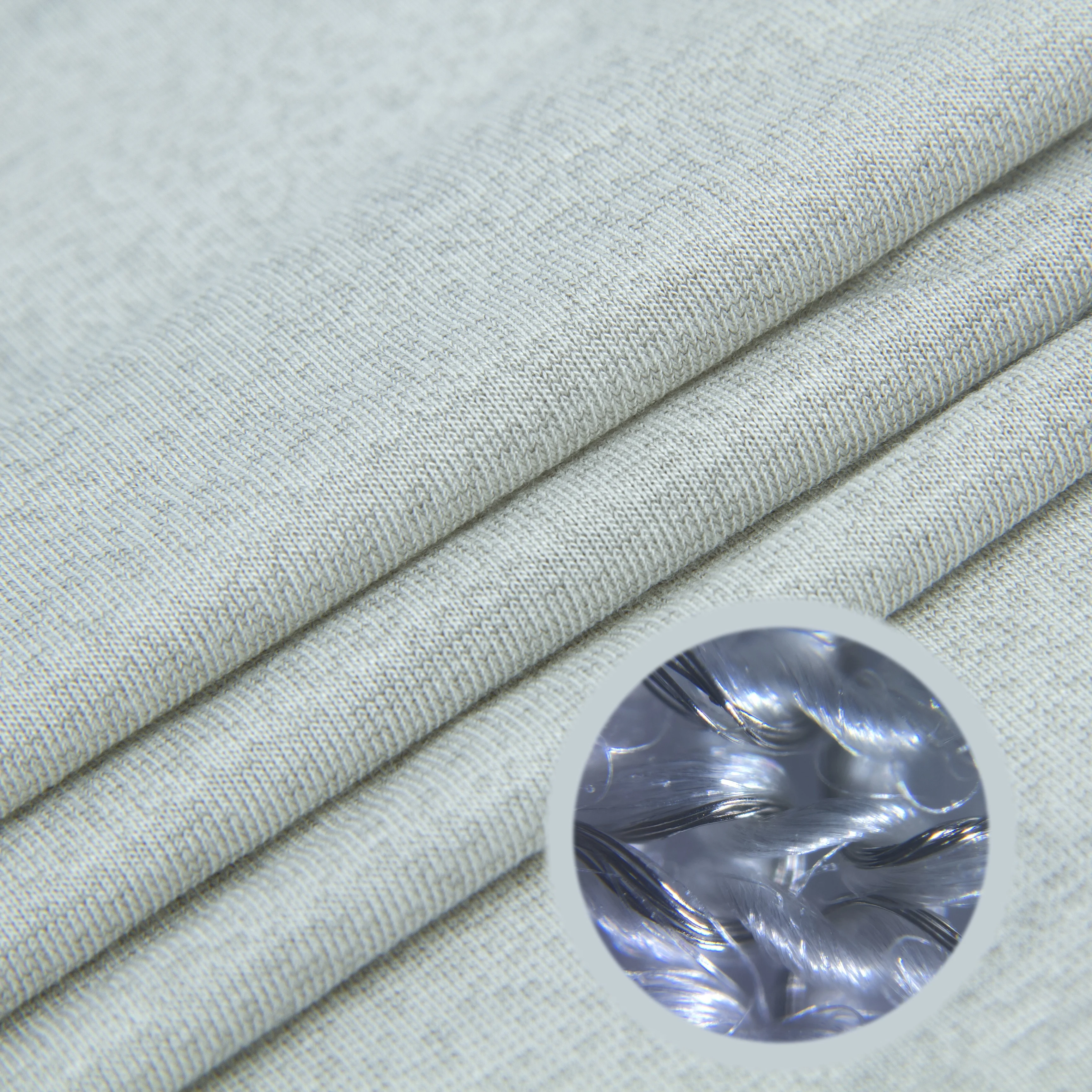 EMF protection knitted jersey spandex bamboo antibacterial nano silver underwear fabric