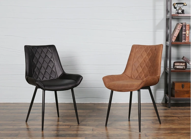 Velvet Dining Room Chair with Metal Leg Living Room Leisure Chairs Modern