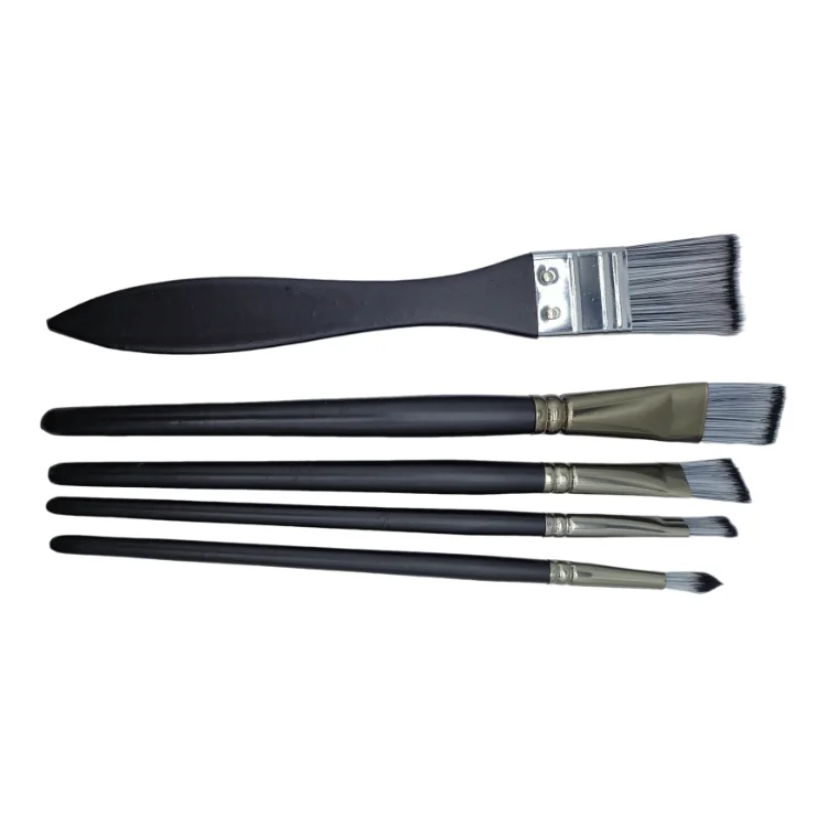 10Pcs Different Shape Nylon Hair Watercolor Artist Paint Brush Set For Acrylic Drawing Art Supplies