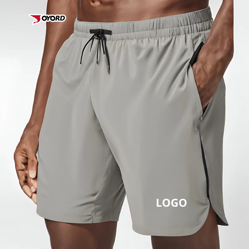 apparel manufacturer Running Shorts With Pocket Workout Bodybuilding Gym Sport Gym Casual Male Fitness Jogging Training Shorts
