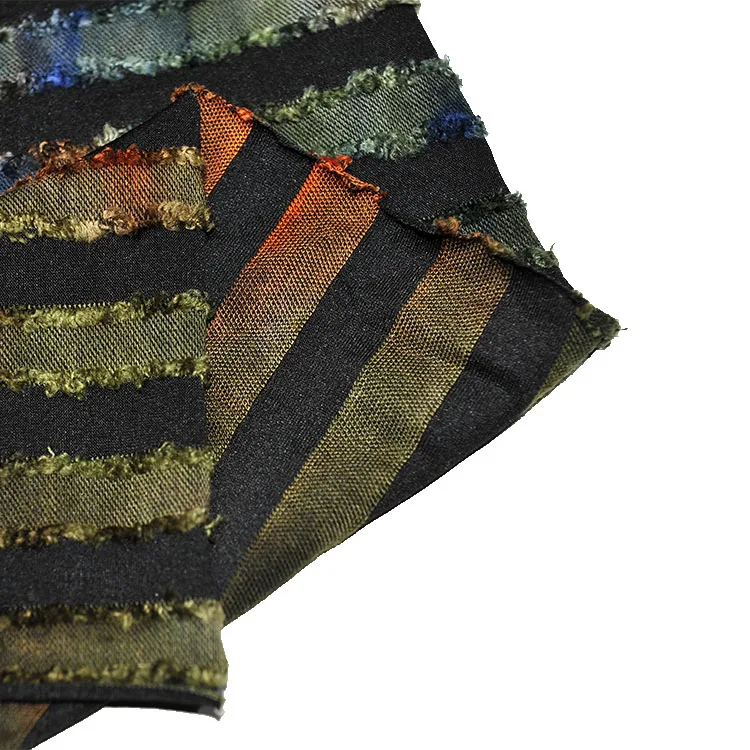 Итальянские вязаные и окрашенные жаккардовые женские модные ткани