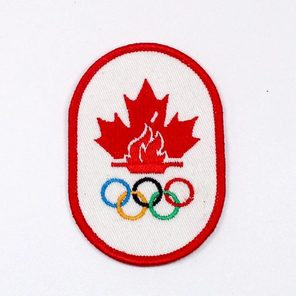 
Maple Leaf Fire Merrow Border Sew-on Embroidered Patch Badge Decoration For Clothing Garment Hat DIY Applique Wholesale 