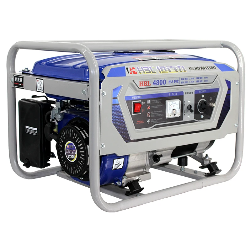 Portable Power Generator 3Kva 5Kw Generator Gasoline 220v Petrol Genset Generator for home