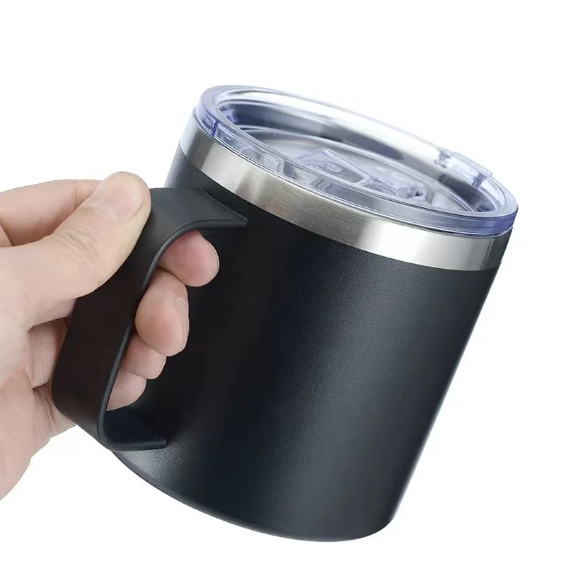 Coffee mug double walled stainless steel coffee cup keep drink hot And Cold vacuum tumbler with handle