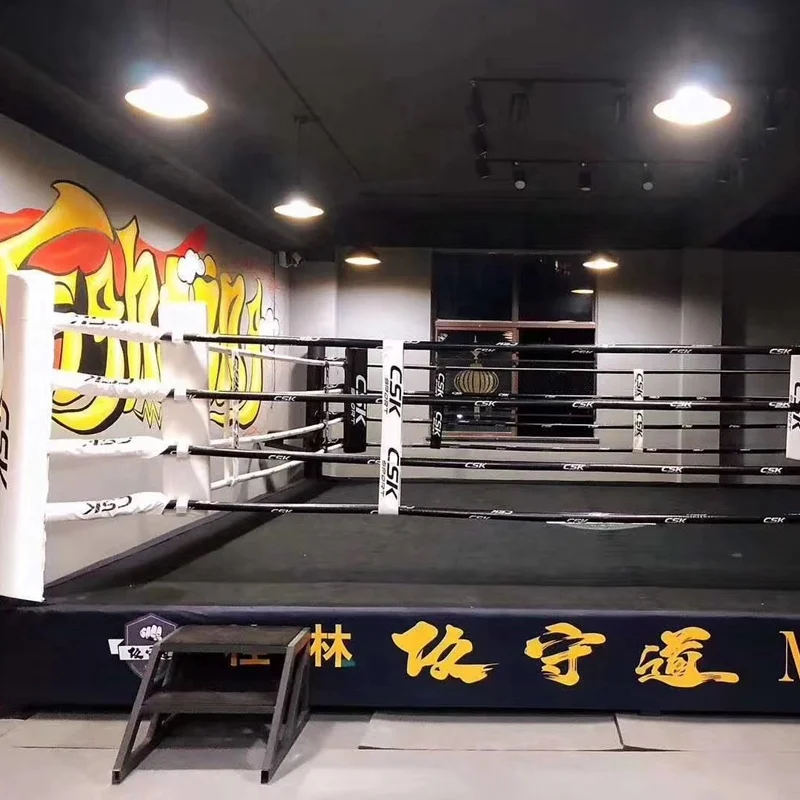 Ring De Boxe Mma Boxing Floor Ring 5 X 5m  6x6m  7x7m  8x8m Boxing Kickbox Ring for Sale