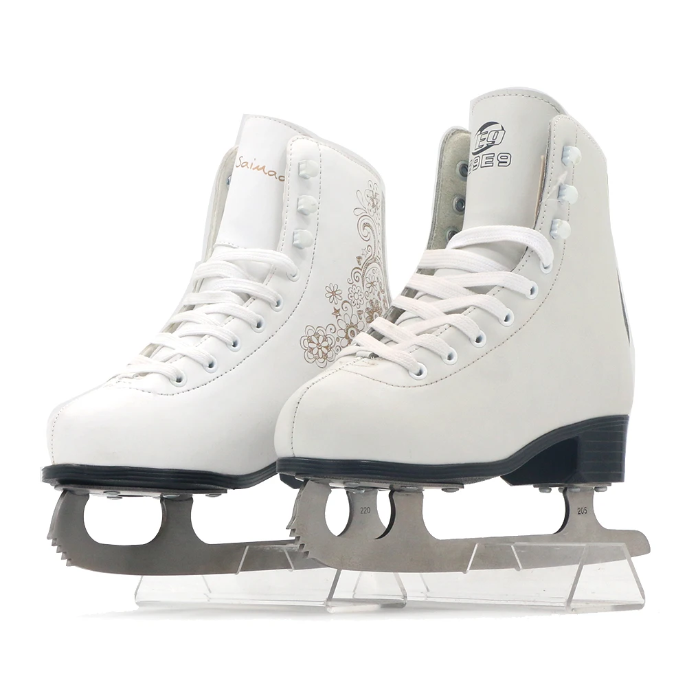 Factory Price OEM Fibre Midsole Hard Shell Speed Hockey Ice Skating Shoes Skates For Man Boy
