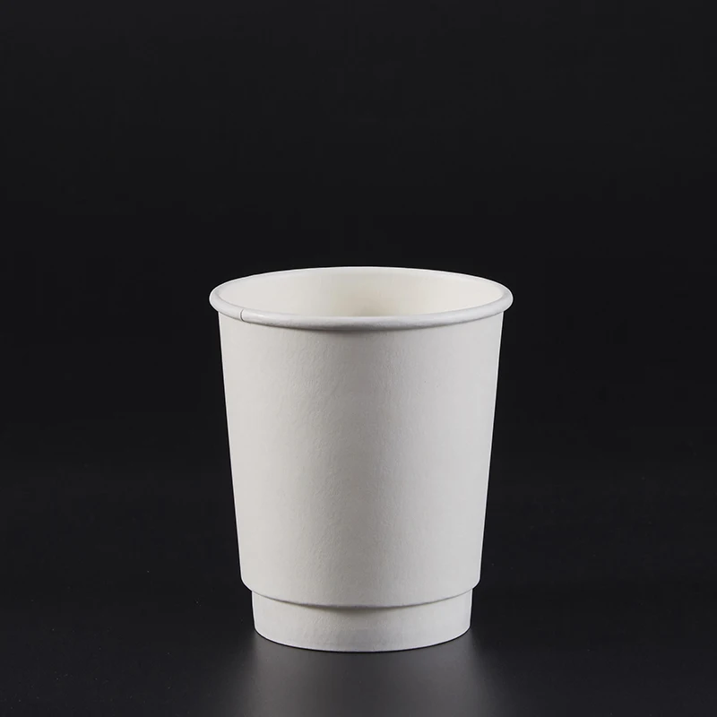 10oz/340ml white paper coffee cups custom logo